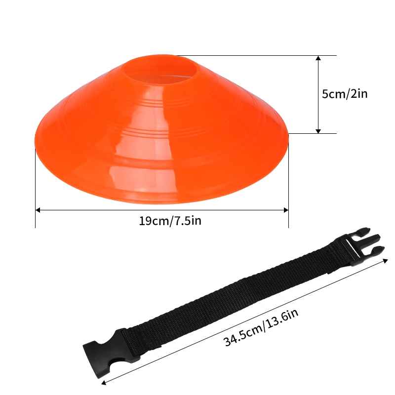 Agility Disc Cones – 25/50 PCS Football Training Field Markers