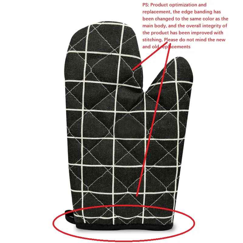 2-Piece Heat Resistant Oven Gloves – High Temperature Kitchen & Baking Mitts