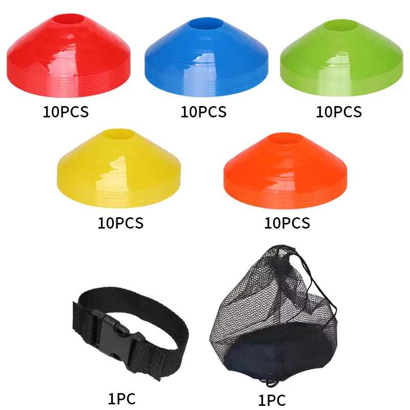 Agility Disc Cones – 25/50 PCS Football Training Field Markers