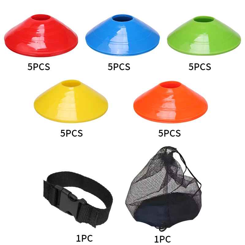 Agility Disc Cones – 25/50 PCS Football Training Field Markers
