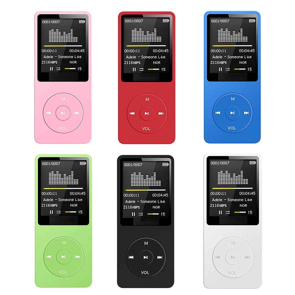 Portable MP3 Music Player – Pocket Digital Display, Voice Recorder, USB Rechargeable for Sports, Running & Walking