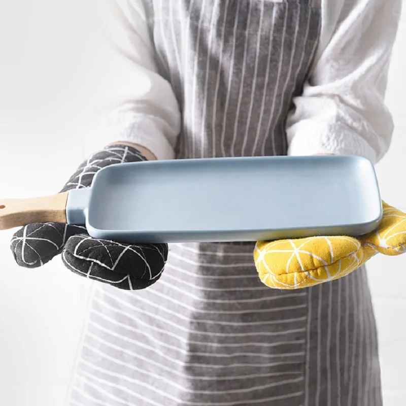 2-Piece Heat Resistant Oven Gloves – High Temperature Kitchen & Baking Mitts