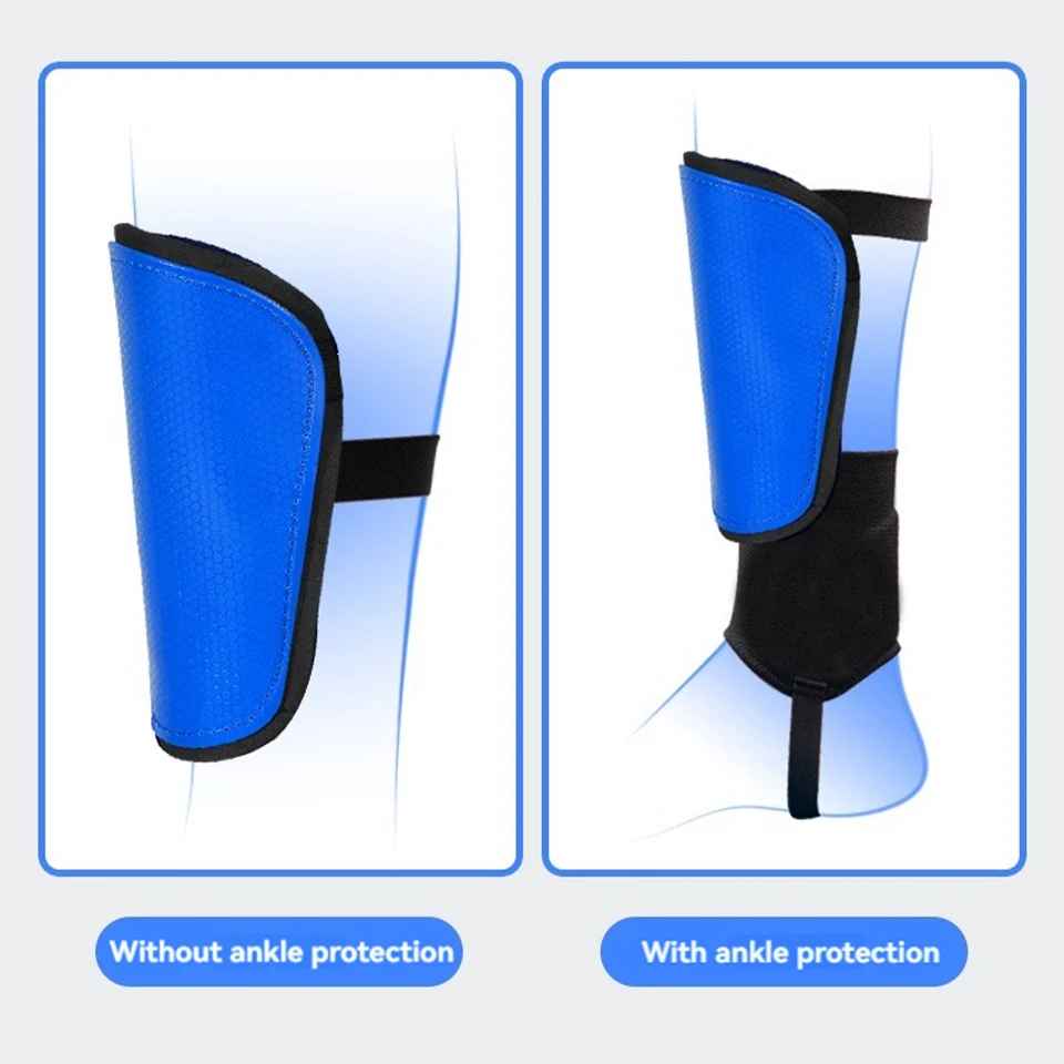 Soccer Shin Guards with Ankle Protection – Adjustable Football Shin Pads for Kids, Youth & Adults