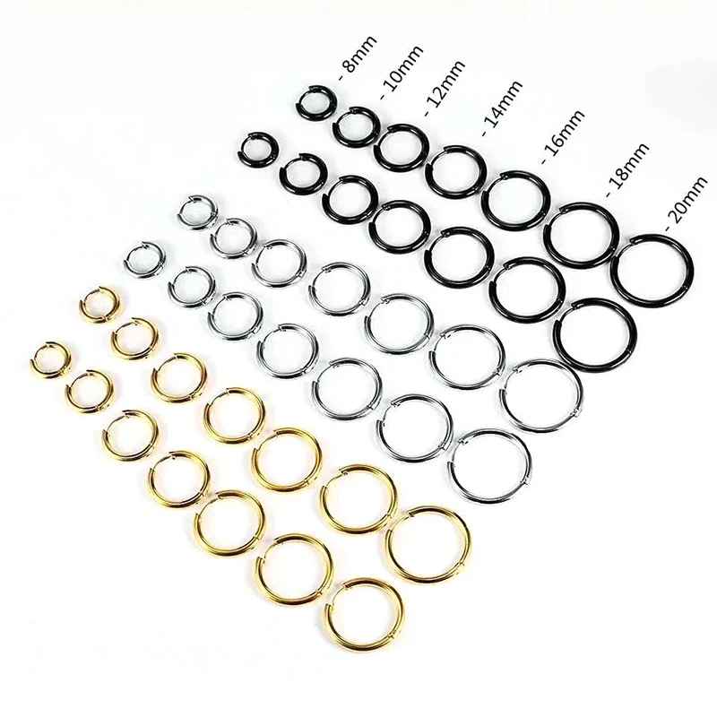 Stainless Steel 2.5mm Round Hoop Earrings for Women – Classic Huggie Earrings for Everyday Wear  Description: