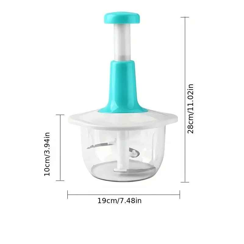 Manual Garlic Press & Vegetable Chopper – Multifunctional Garlic Mincer and Meat Grinder