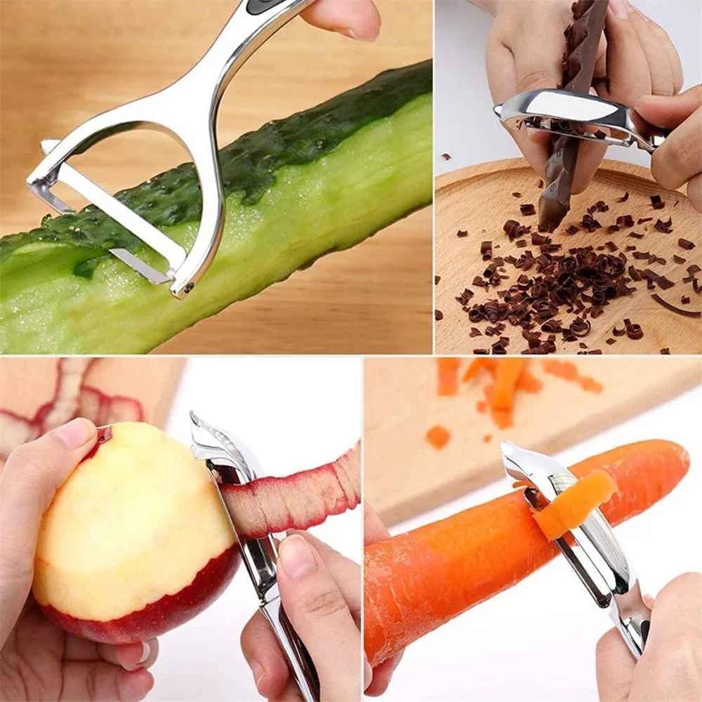 Stainless Steel Vegetable Peeler – Multifunctional Potato, Carrot & Fruit Peeler Kitchen Tool