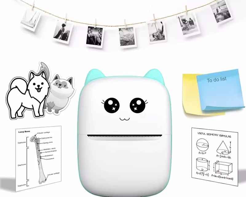 Mini Portable Thermal Printer 58mm – Wireless Bluetooth Pocket Photo & Label Printer for Android & iPhone