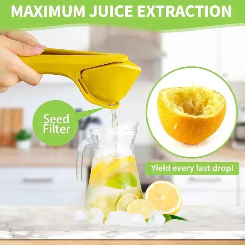 Handheld Lemon Juicer – Manual Citrus Squeezer with Foldable Space-Saving Design