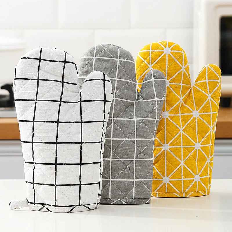 2-Piece Heat Resistant Oven Gloves – High Temperature Kitchen & Baking Mitts