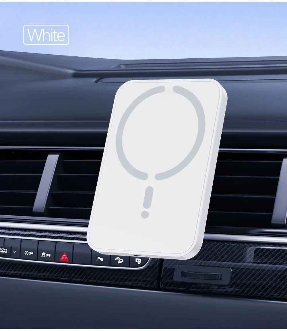 Magnetic Wireless Car Charger for MagSafe – 15W Fast Charging Air Vent Phone Holder & GPS Mount for iPhone 17/16/15/14/13/12 Pro Max