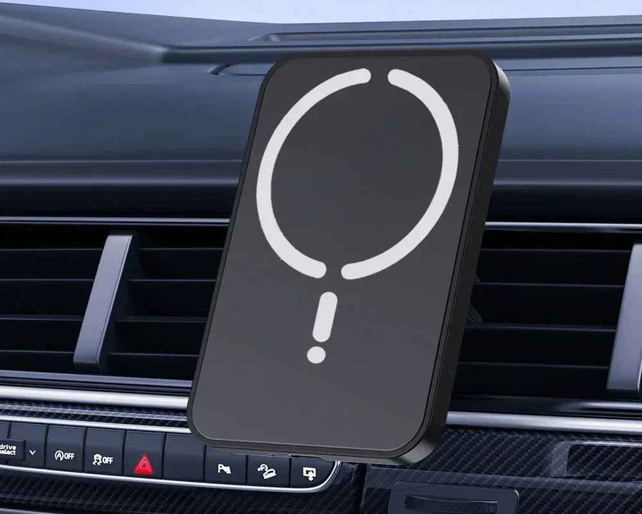 Magnetic Wireless Car Charger for MagSafe – 15W Fast Charging Air Vent Phone Holder & GPS Mount for iPhone 17/16/15/14/13/12 Pro Max